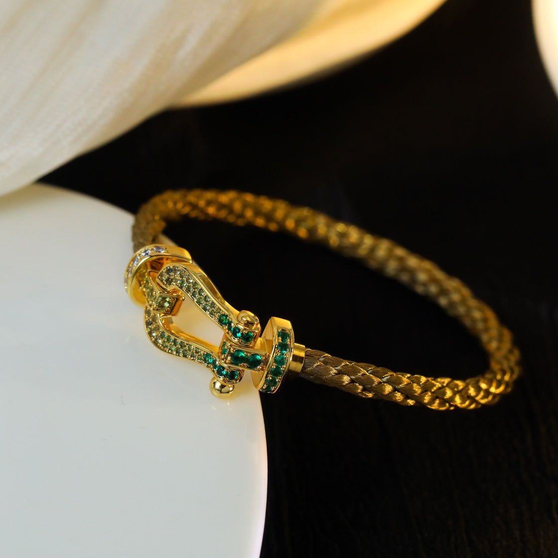 [Spark]FORCE 10 GOLD GREEN DIAMOND PAVED