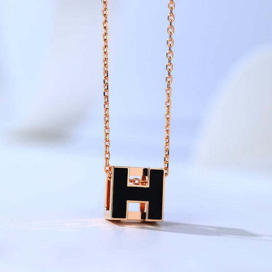 [Spark]H CAGE PINK GOLD NECKLACE