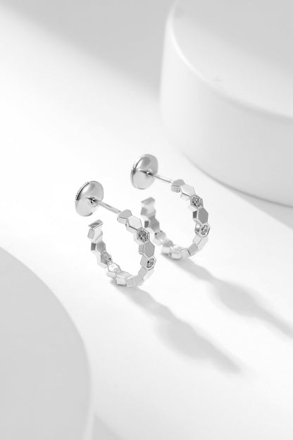 [Spark]BEE LOVE DIAMOND HOOP EARRINGS