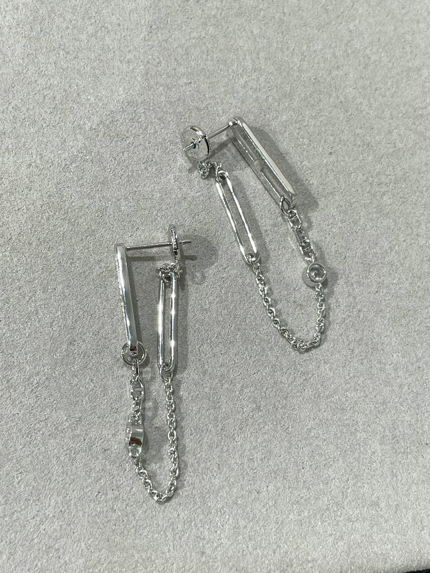 [Spark]CHAINE CHAOS DIAMOND DROP EARRINGS