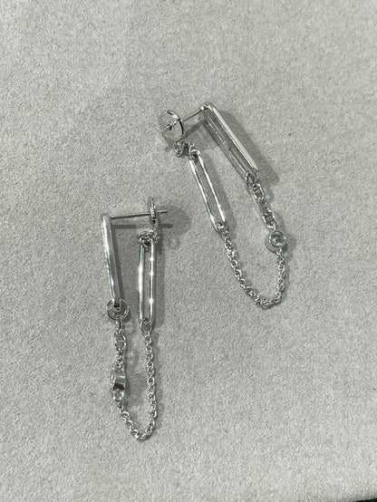 [Spark]CHAINE CHAOS DIAMOND DROP EARRINGS