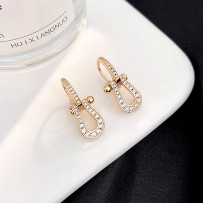 [Spark]FORCE 10 FULL DIAMOND DROP EARRINGS MEDIUM MODEL