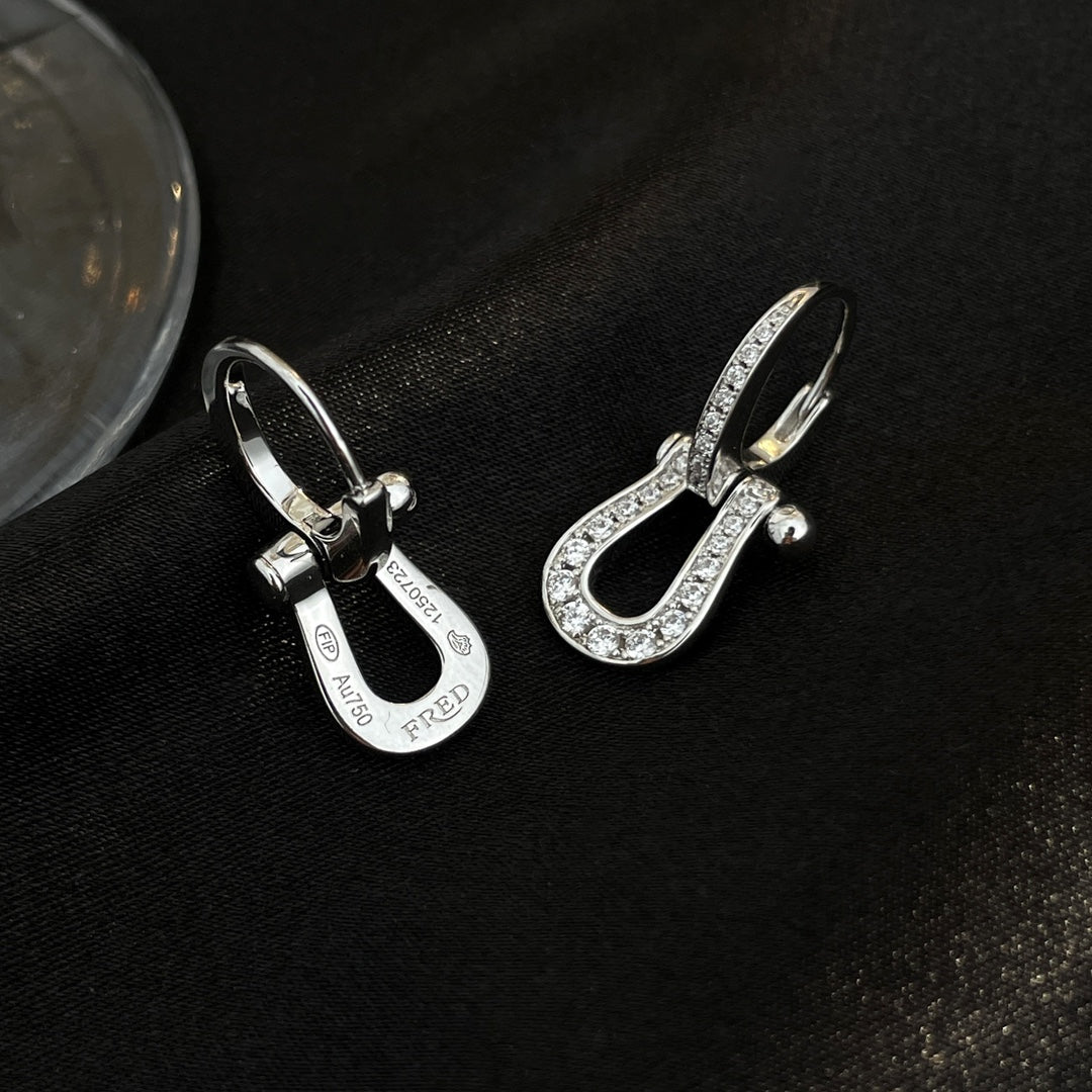 [Spark]FORCE 10 FULL DIAMOND DROP EARRINGS MEDIUM MODEL
