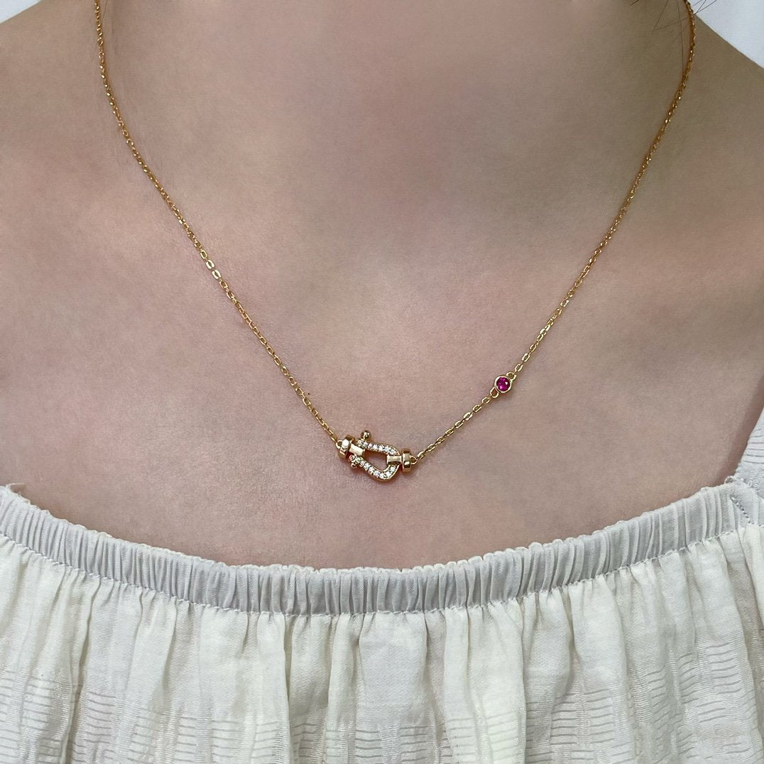 [Spark]FORCE 10 DIAMOND PINK GOLD NECKLACE