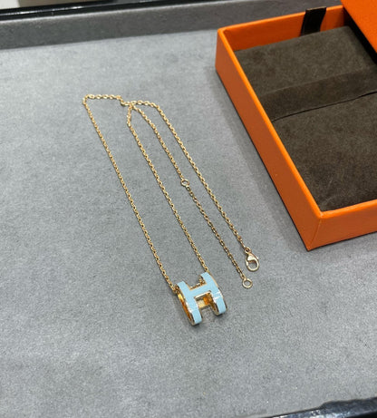 [Spark]POP H SKY BLUE NECKLACE