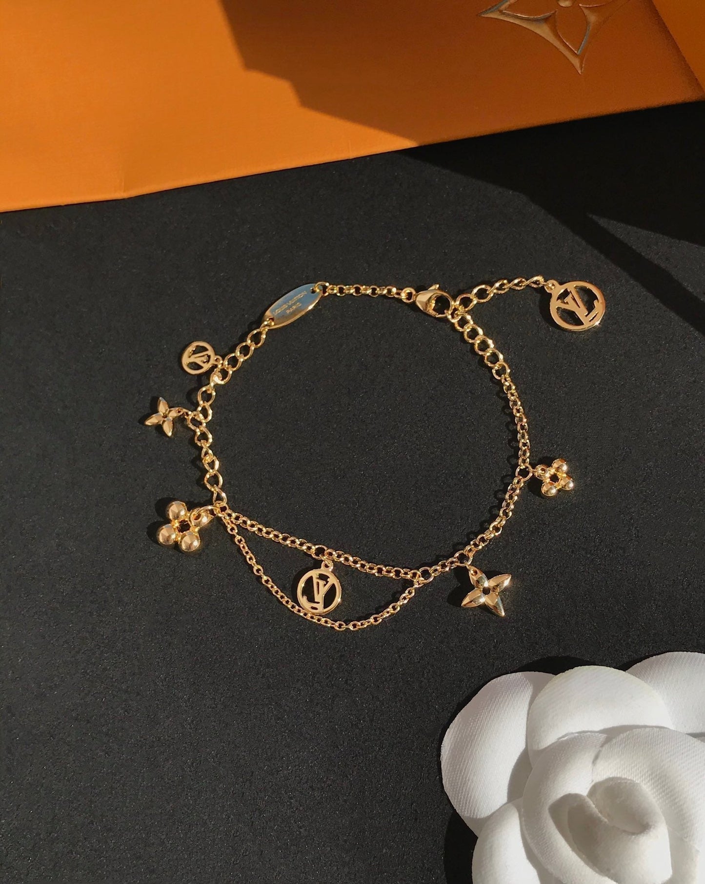 [Spark]BLOOMING PINK GOLD MOP BRACELET