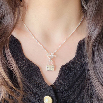 [Spark]CONSTANCE PEDANT SILVER NECKLACE