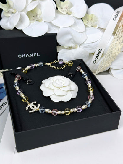 [Spark]26C New Spring Collection Colorful Transparent Resin Necklace