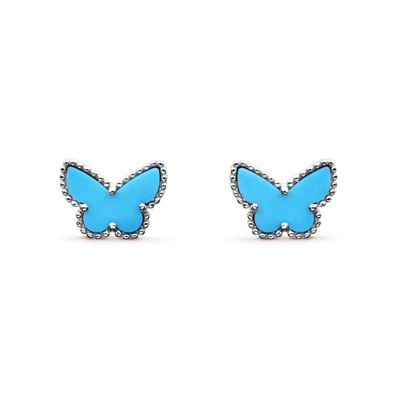 [Spark]BUTTERFLY TURQUOISE EARRINGS SILVER
