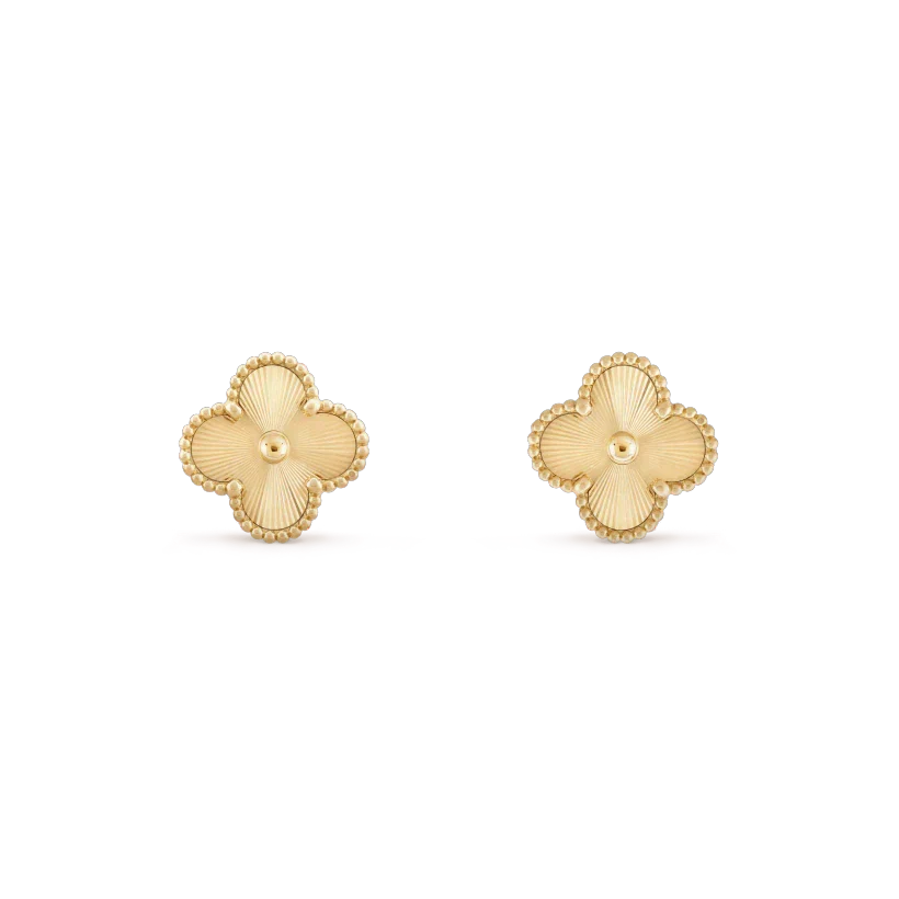 [Spark]CLOVER MINI 9.5MM LASER EARRINGS
