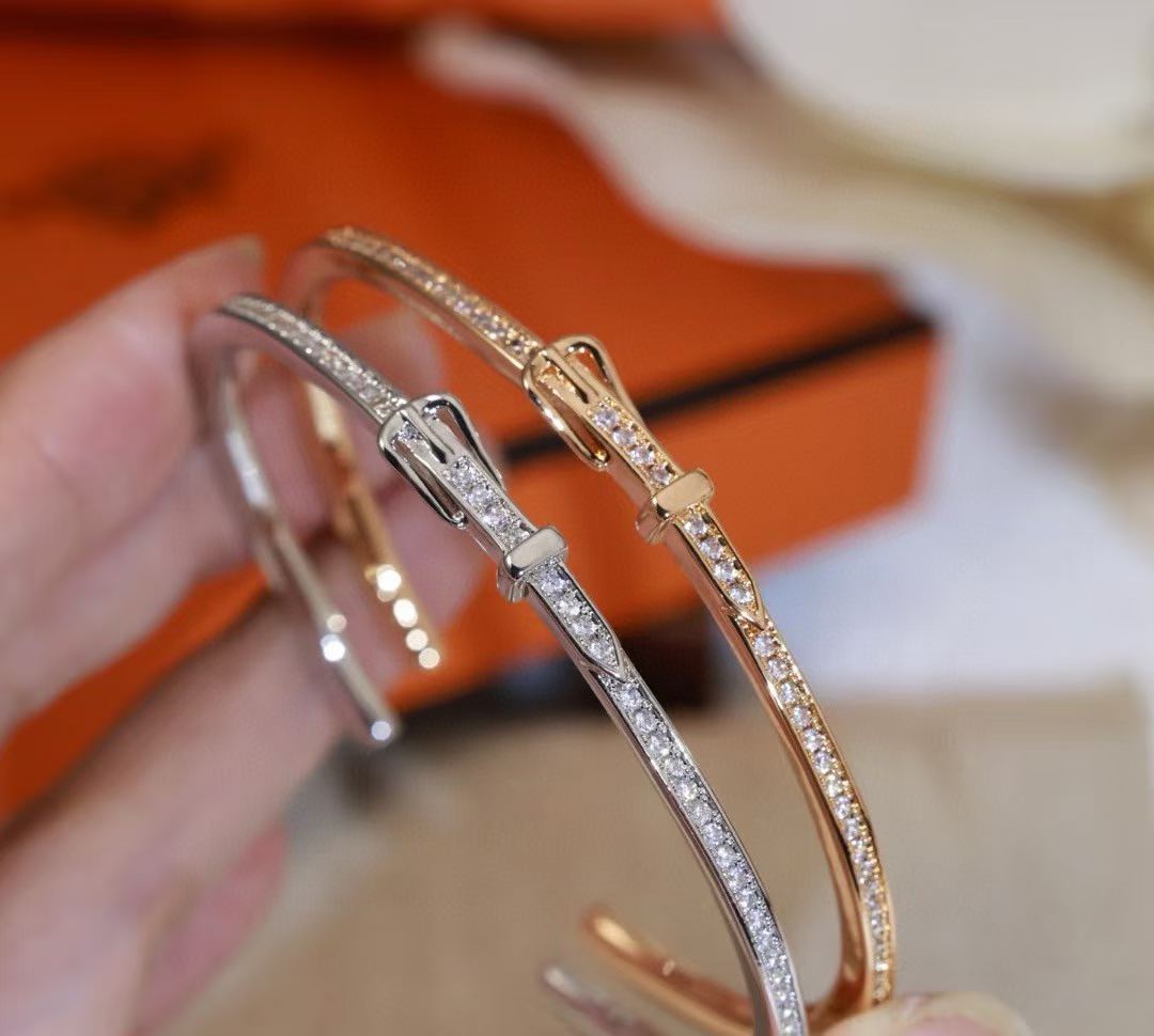 [?Spark]DIAMOND-ENCRUSTED BRACELET THREE COLORS