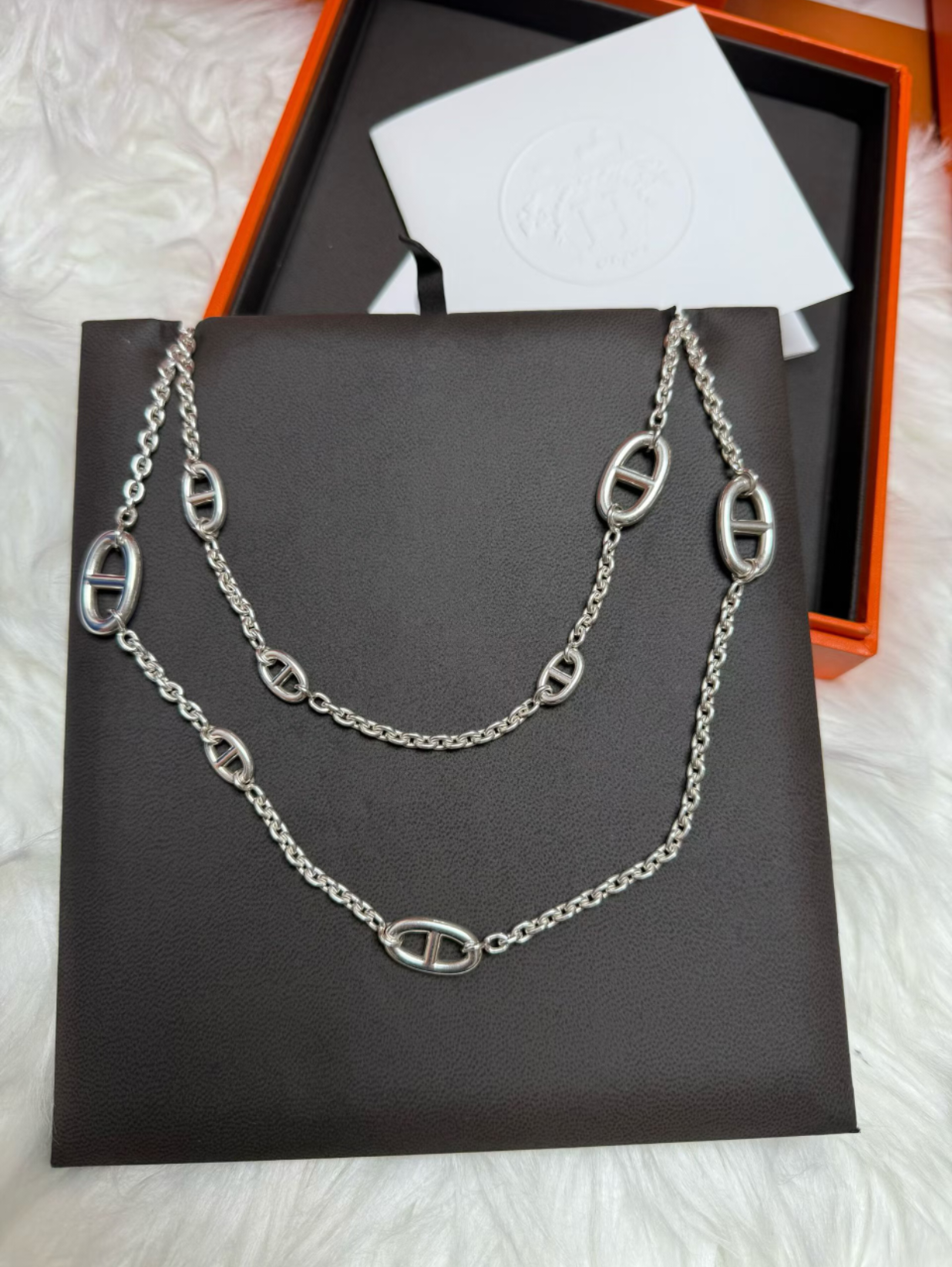 [Spark]Classic Silver Sweater Chain