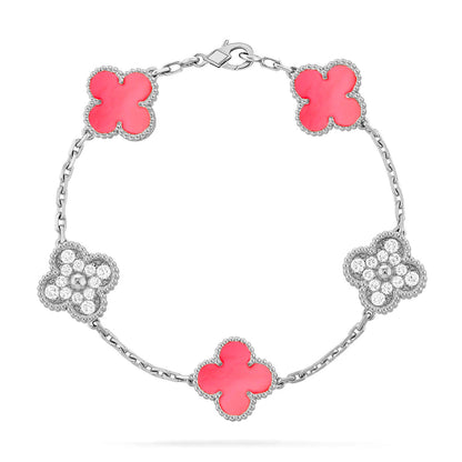 [Spark] CLOVER 5 MOTIFS  PINK MOP BRACELET COLLECTION