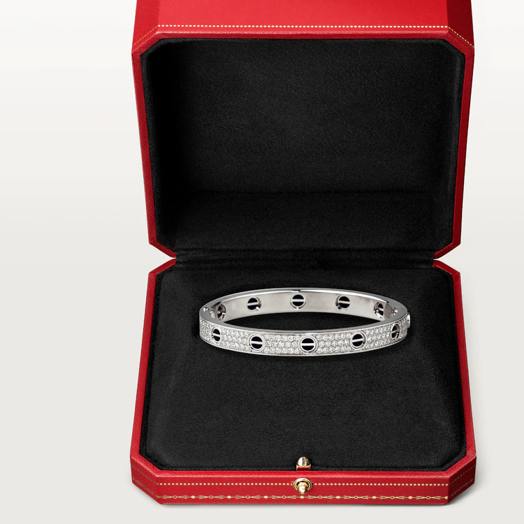 [Spark]LOVE BRACELET 6.1MM DIAMOND-PAVED CERAMIC