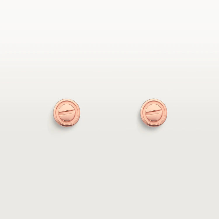 [Spark]LOVE EARRINGS PINK GOLD 10MM