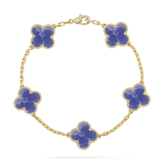 [Spark]CLOVER 5 MOTIF BLUE VEINS BRACELET COLLECTION