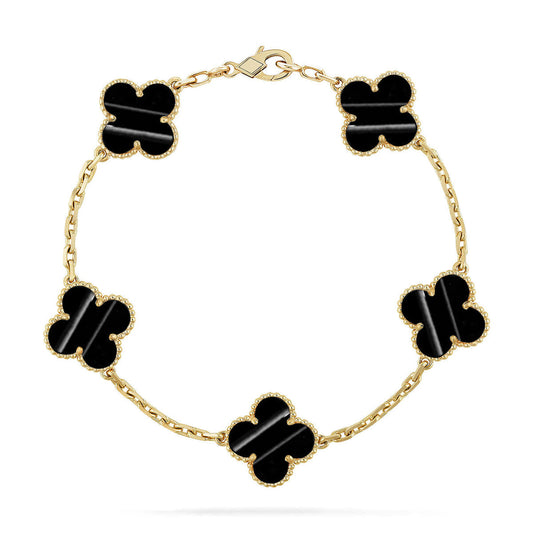 [Spark] CLOVER 5 MOTIF PULSAR STONE BRACELET COLLECTION