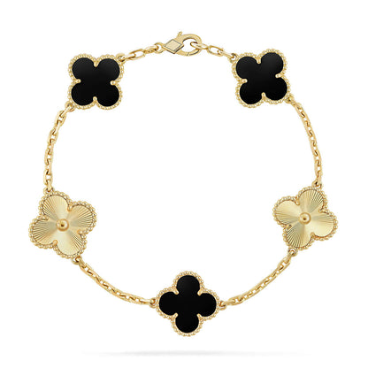 [Spark] CLOVER 5 MOTIF ONYXS BRACELET COLLECTION