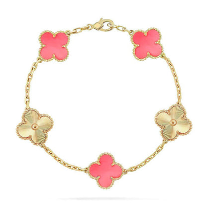 [Spark] CLOVER 5 MOTIFS  PINK MOP BRACELET COLLECTION