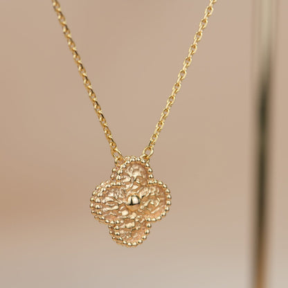 [Spark]CLOVER 15MM  BRONZING NECKLACE