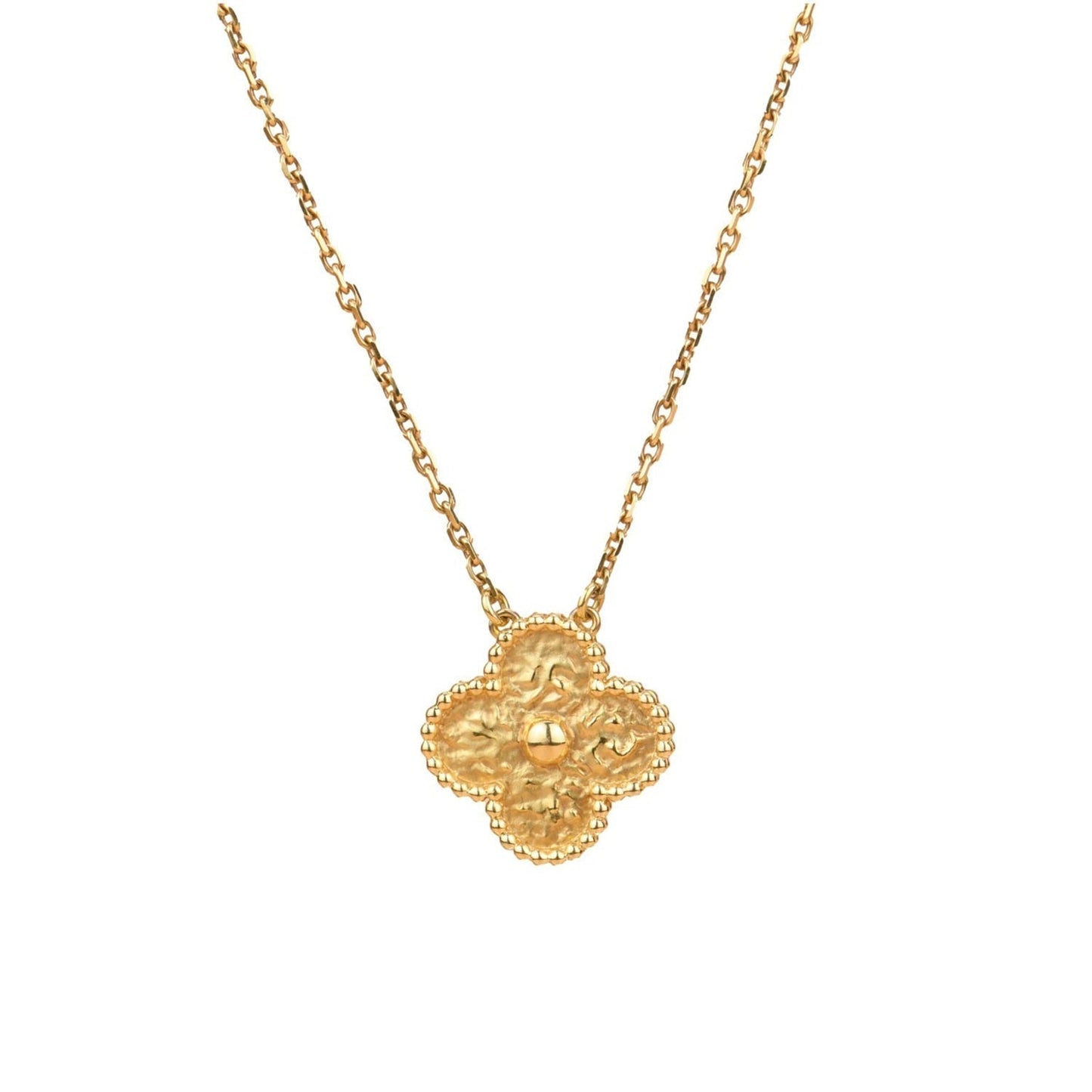 [Spark]CLOVER 15MM  BRONZING NECKLACE