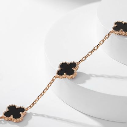 [Spark]CLOVER 10 MOTIFS ONYX NECKLACE