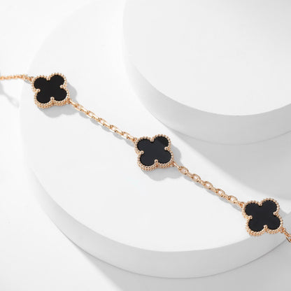 [Spark]CLOVER 10 MOTIFS ONYX NECKLACE