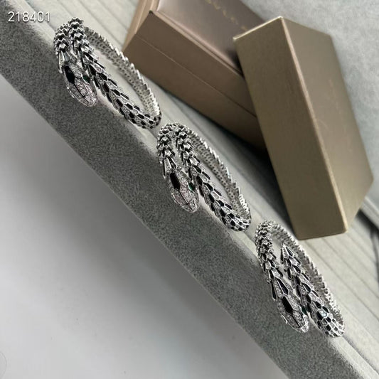 [Spark]NEW OBSIDIAN & DIAMOND SERPENT BRACELET