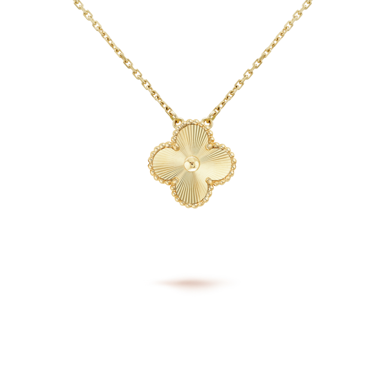 [Spark]CLOVER 15MM LASER NECKLACE