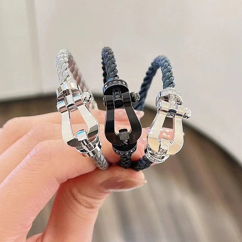 [Spark]FORCE LARGE HORSESHOE NO DIAMOND BRACELET SILVER