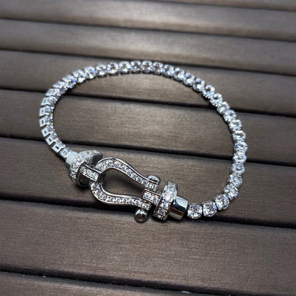 [Spark]FORCE  HORSESHOE  DIAMOND TENNIS BRACELET