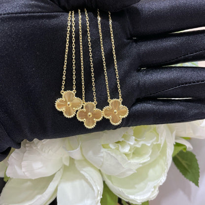 [Spark]CLOVER 15MM LASER NECKLACE