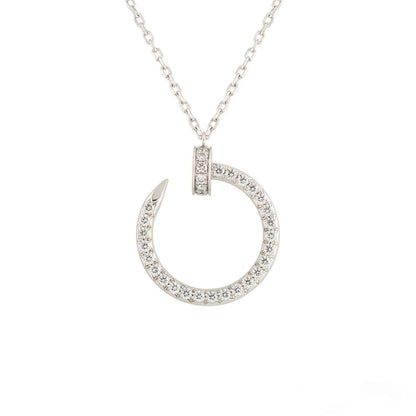 [Spark]JUSTE NECKLACE SILVER DIAMONDS
