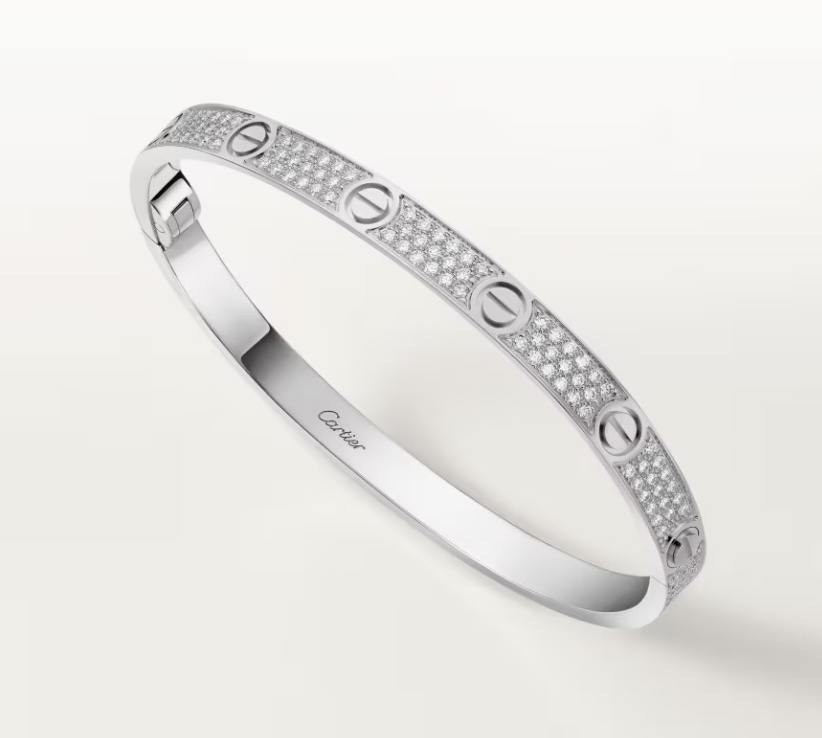 [Spark]NEW-LOVE-4.8MM-Width Diamond-Studded Bracelet