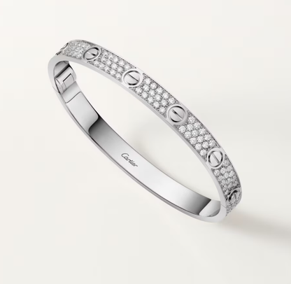 [Spark]NEW-LOVE-6.1MM-Width Diamond-Studded Bracelet