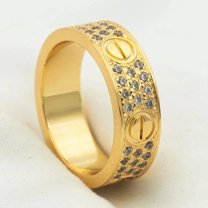 [Spark]LOVE RING 5.5MM DIAMONDS PAVED
