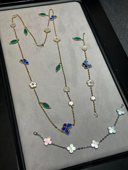 [Spark] 2026 NEW CLOVER 15 MOTIFS LUCKY NECKLACE