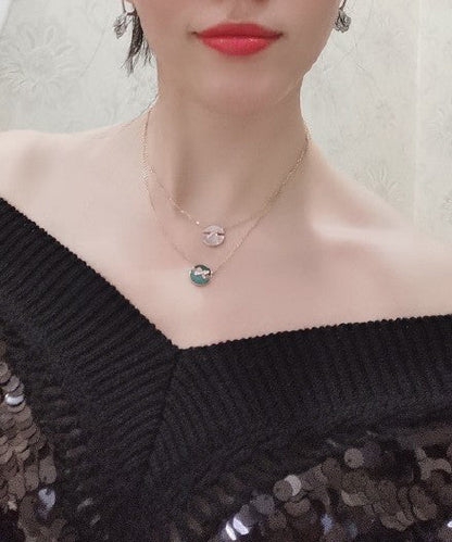 [Spark]JEUX DE PINK GOLD DIAMOND NECKLACE