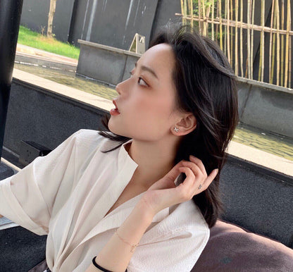 [Spark]JEUX DE WHITE MOP Spark GOLD DIAMOND EARRINGS