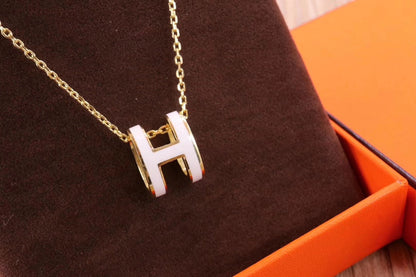 [Spark]HM CLIC YELLOW ENAMEL GOLD NECKLACE