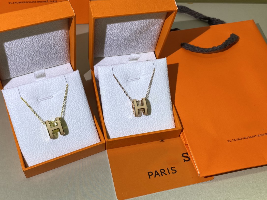 [Spark]HM CLIC YELLOW ENAMEL GOLD NECKLACE