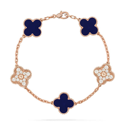 [Spark]CLOVER 5 MOTIF LAPIS LAZULI BRACELET COLLECTION