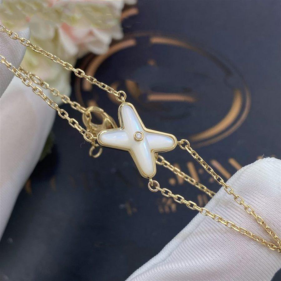 [Spark]JEUX BRACELET WHITE MOP GOLD 1 DIAMOND