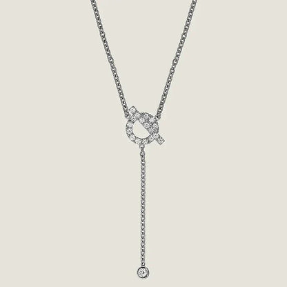[Spark]FINESSE SILVER DIAMOND NECKLACE