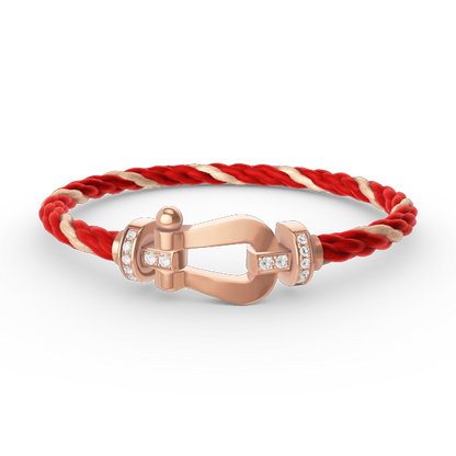 [Spark]FORCE LARGE HORSESHOE HALF DIAMOND BRACELET Spark GOLD