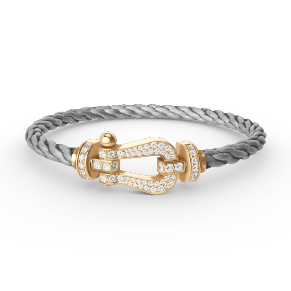 [Spark]FORCE LARGE HORSESHOE FULL DIAMOND BRACELET GOLD
