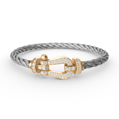 [Spark]FORCE LARGE HORSESHOE FULL DIAMOND BRACELET GOLD