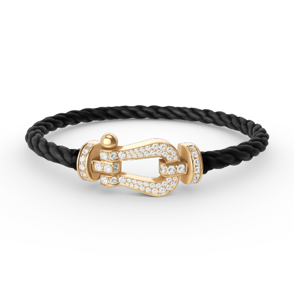 [Spark]FORCE LARGE HORSESHOE FULL DIAMOND BRACELET GOLD
