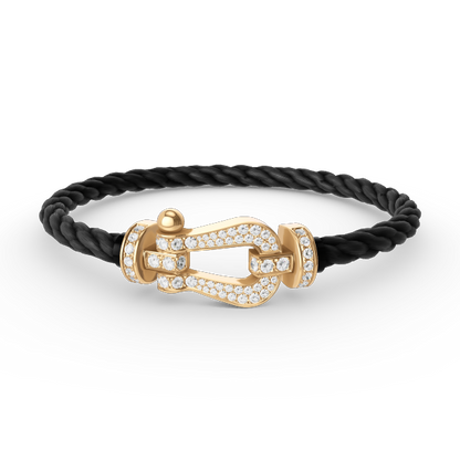 [Spark]FORCE LARGE HORSESHOE FULL DIAMOND BRACELET GOLD