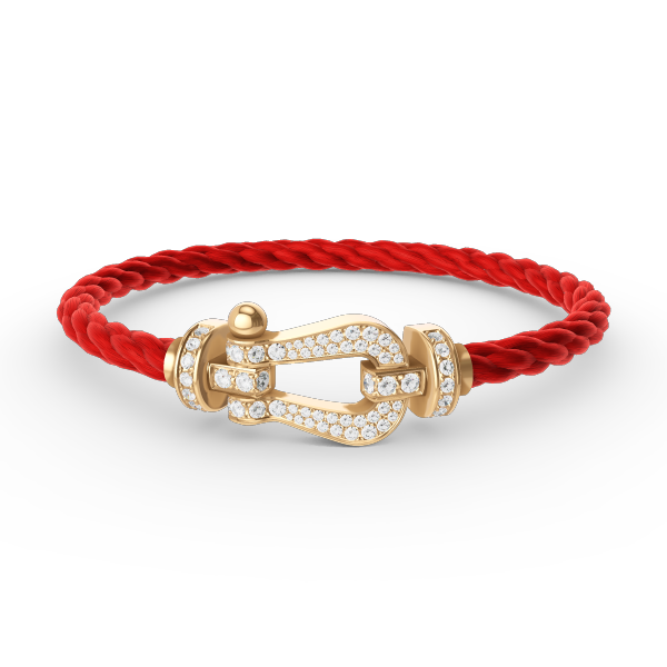 [Spark]FORCE LARGE HORSESHOE FULL DIAMOND BRACELET GOLD